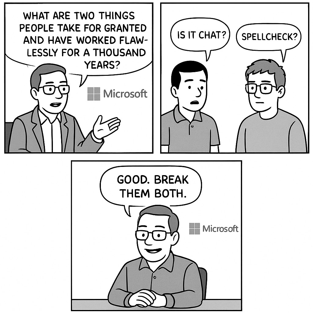 How meetings go at microsoft.